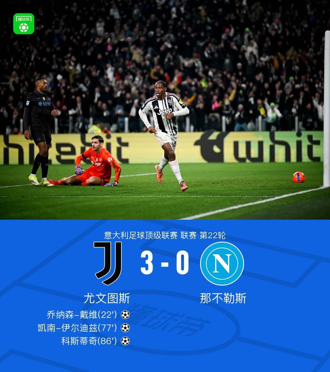 剑南春丨尤文3-0那不勒斯,戴维、伊尔迪兹、科斯蒂奇破门